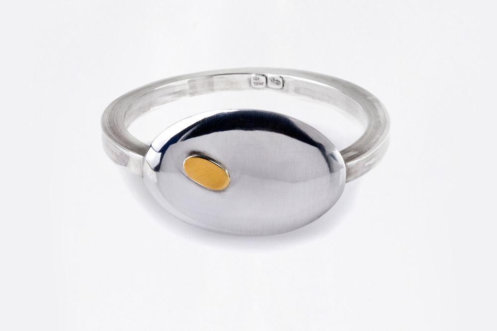 Bracelet in silver and gold